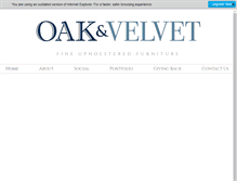 Tablet Screenshot of oakandvelvet.com